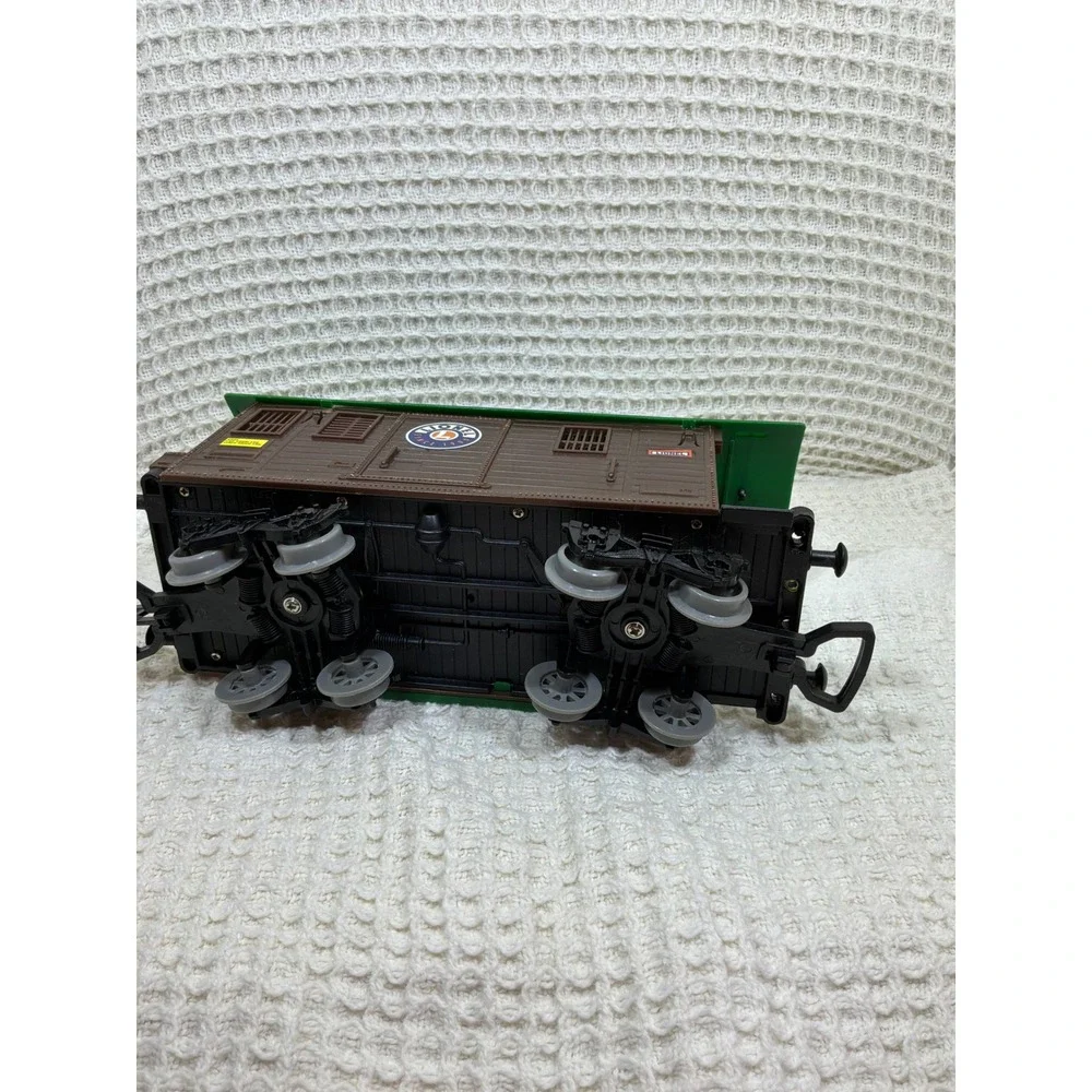 G Scale Kids Lionel Boxcar Freight Train 6533 Green Brown‎